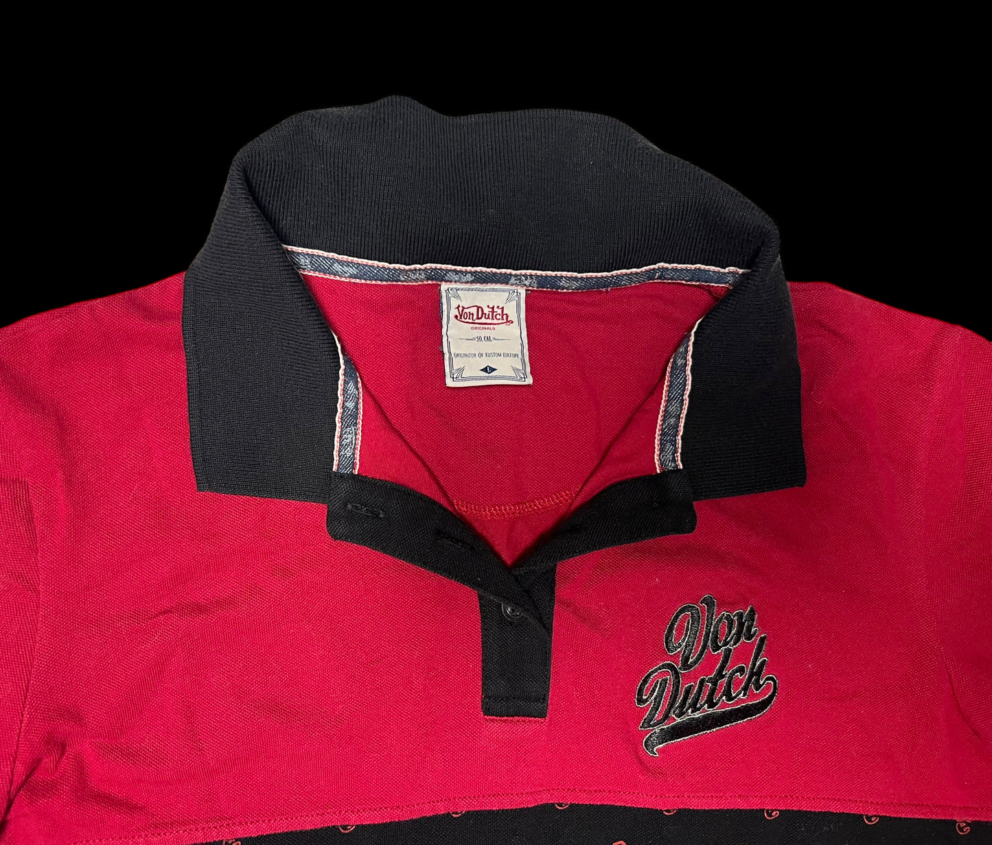 Von Dutch collared top