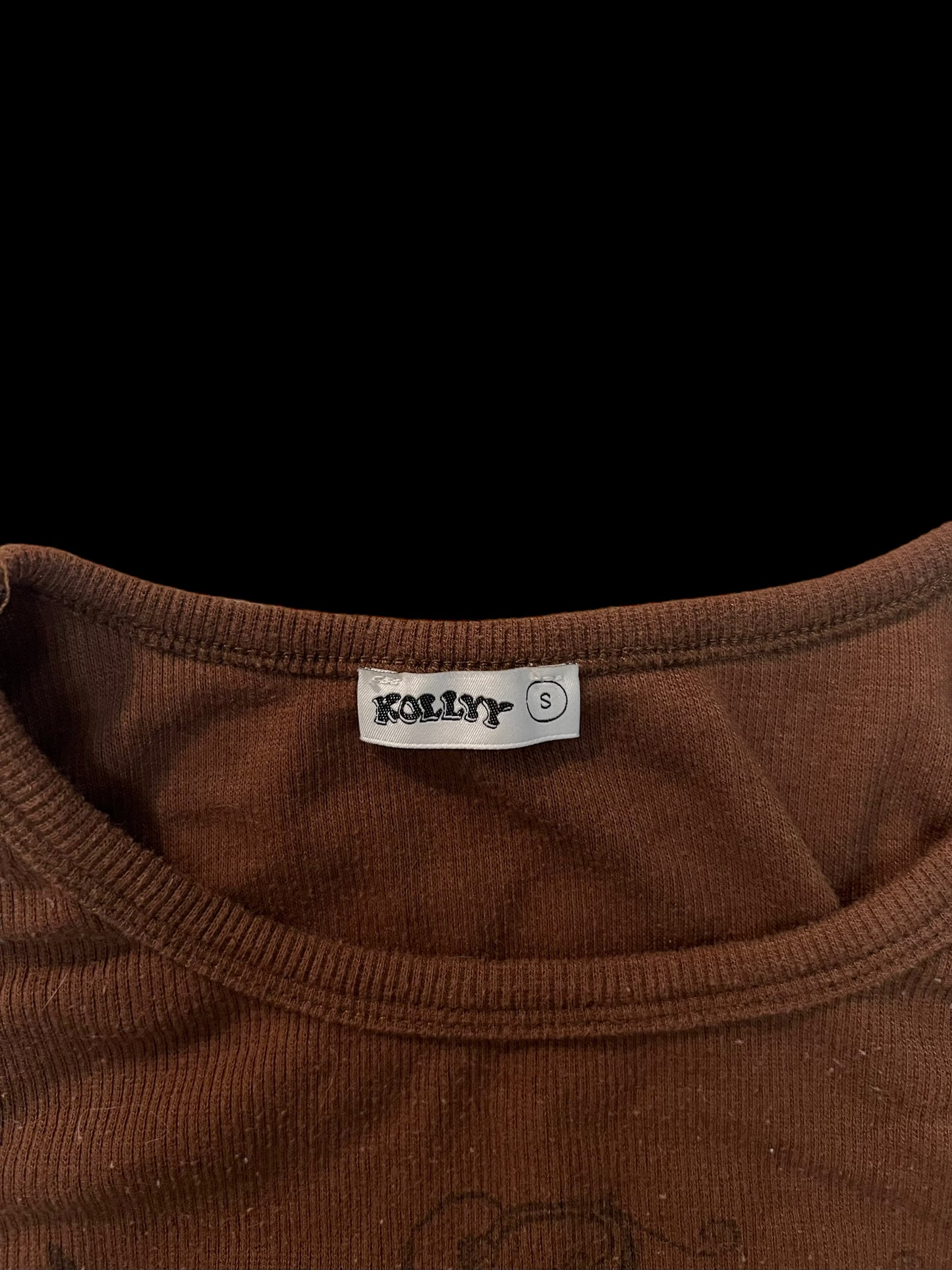 Embellished brown tank top