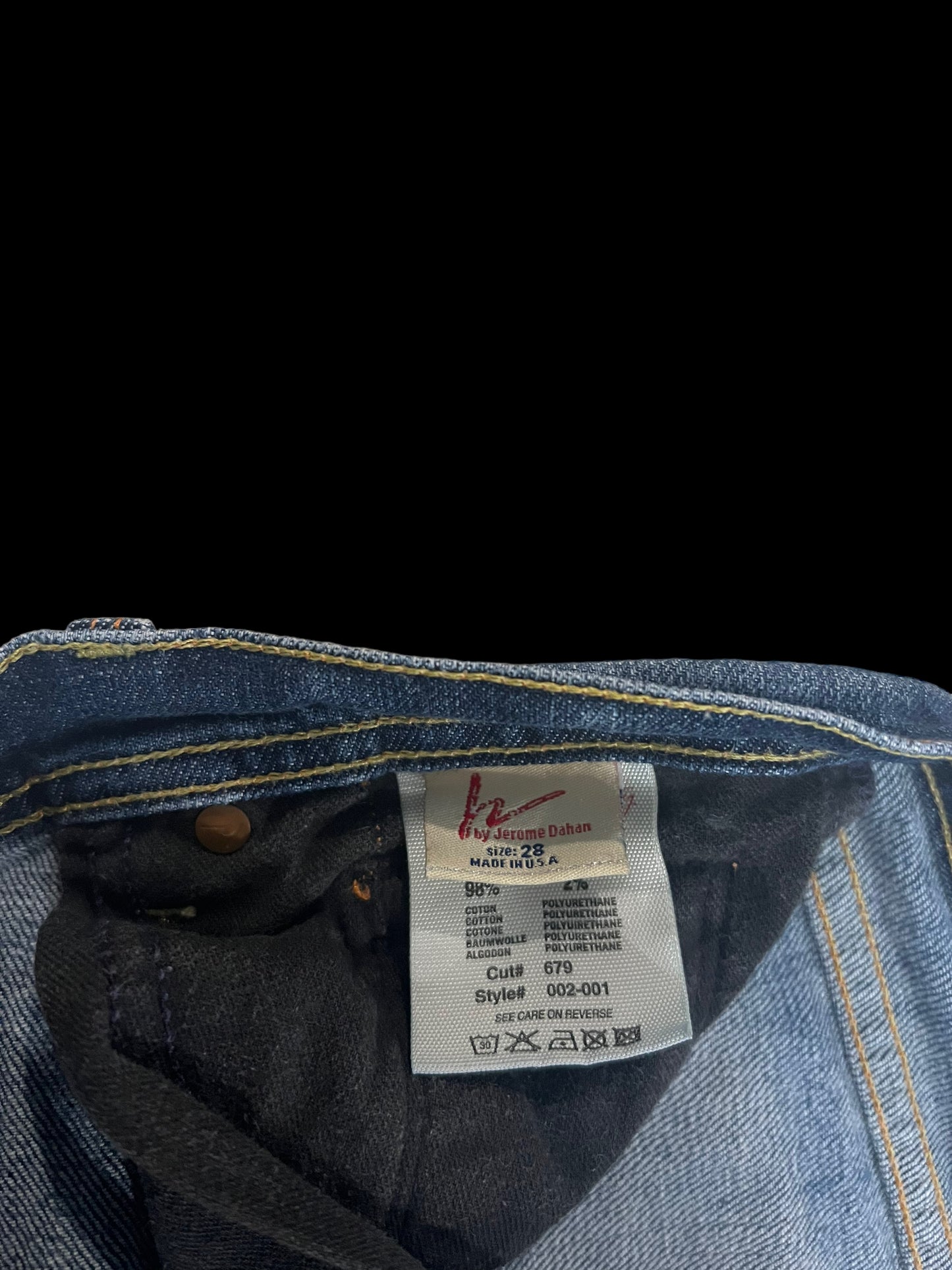 Bootcut low-rise jeans