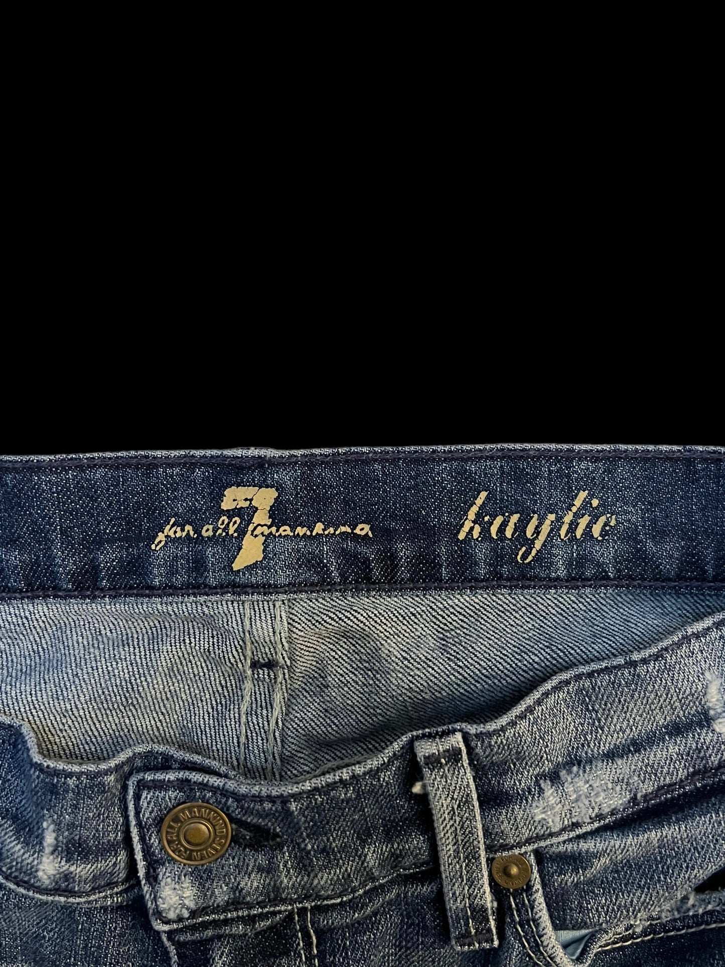 Distressed jeans