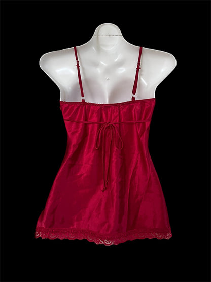 Red sequined babydoll top