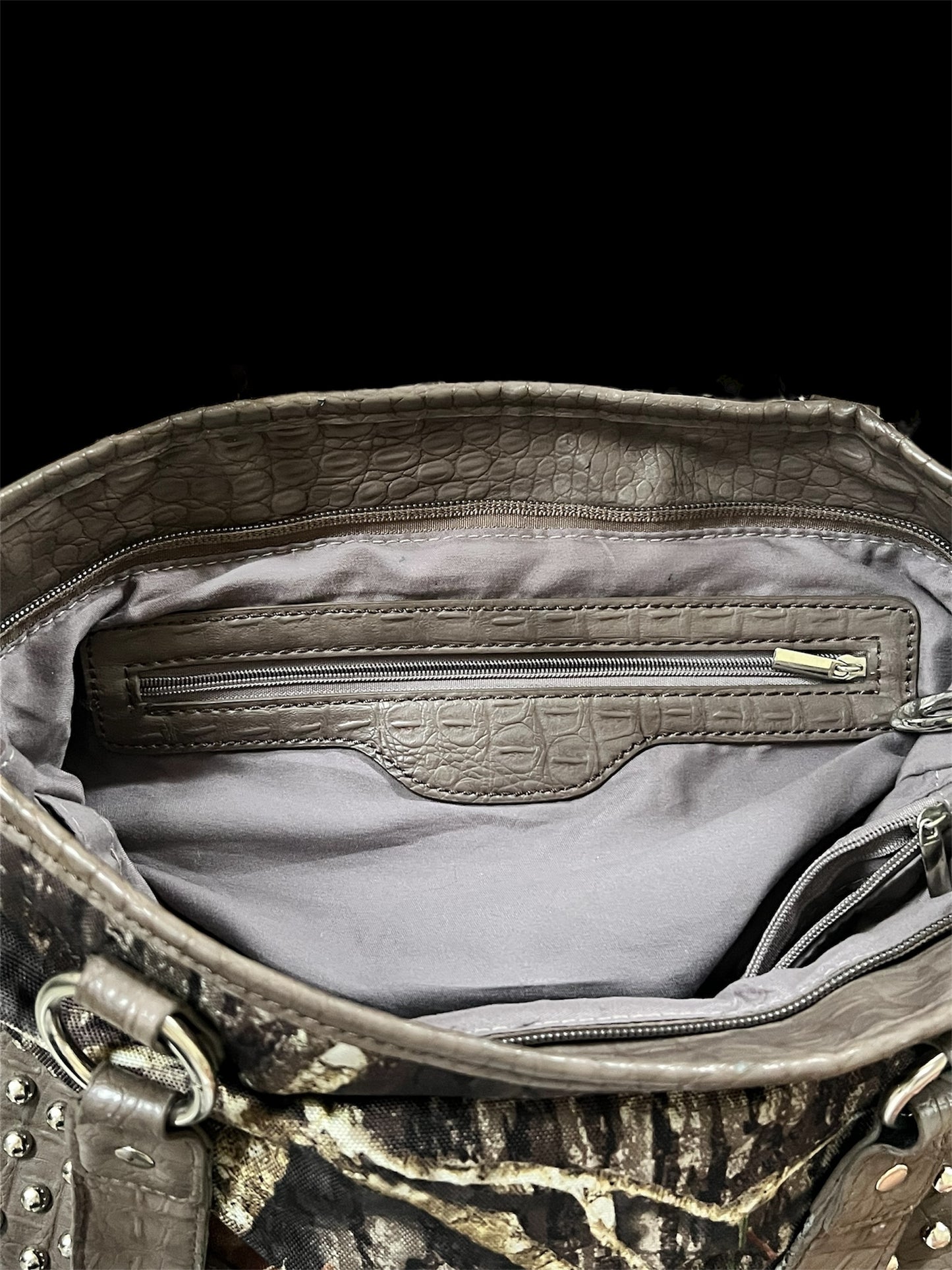 Camo shoulder bag
