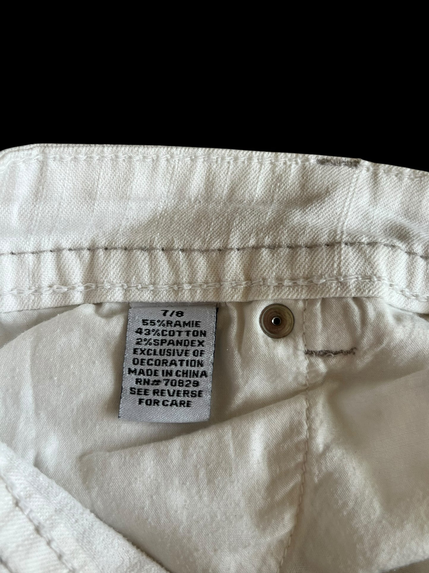 White cargo shorts