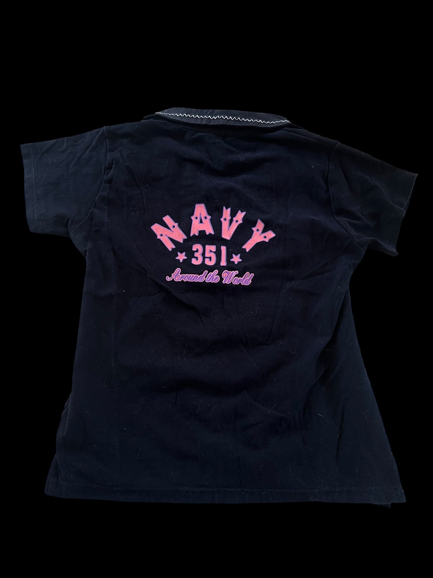 Black polo top