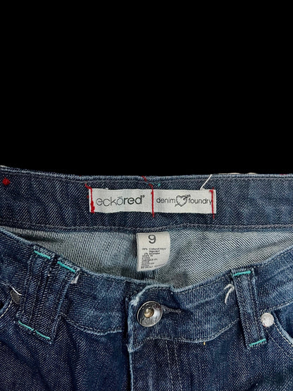Ecko red embellished jeans