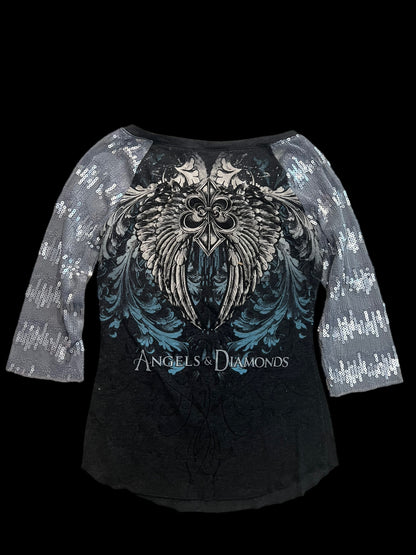 Embellished long sleeved top