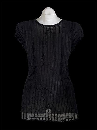 Black button-up top