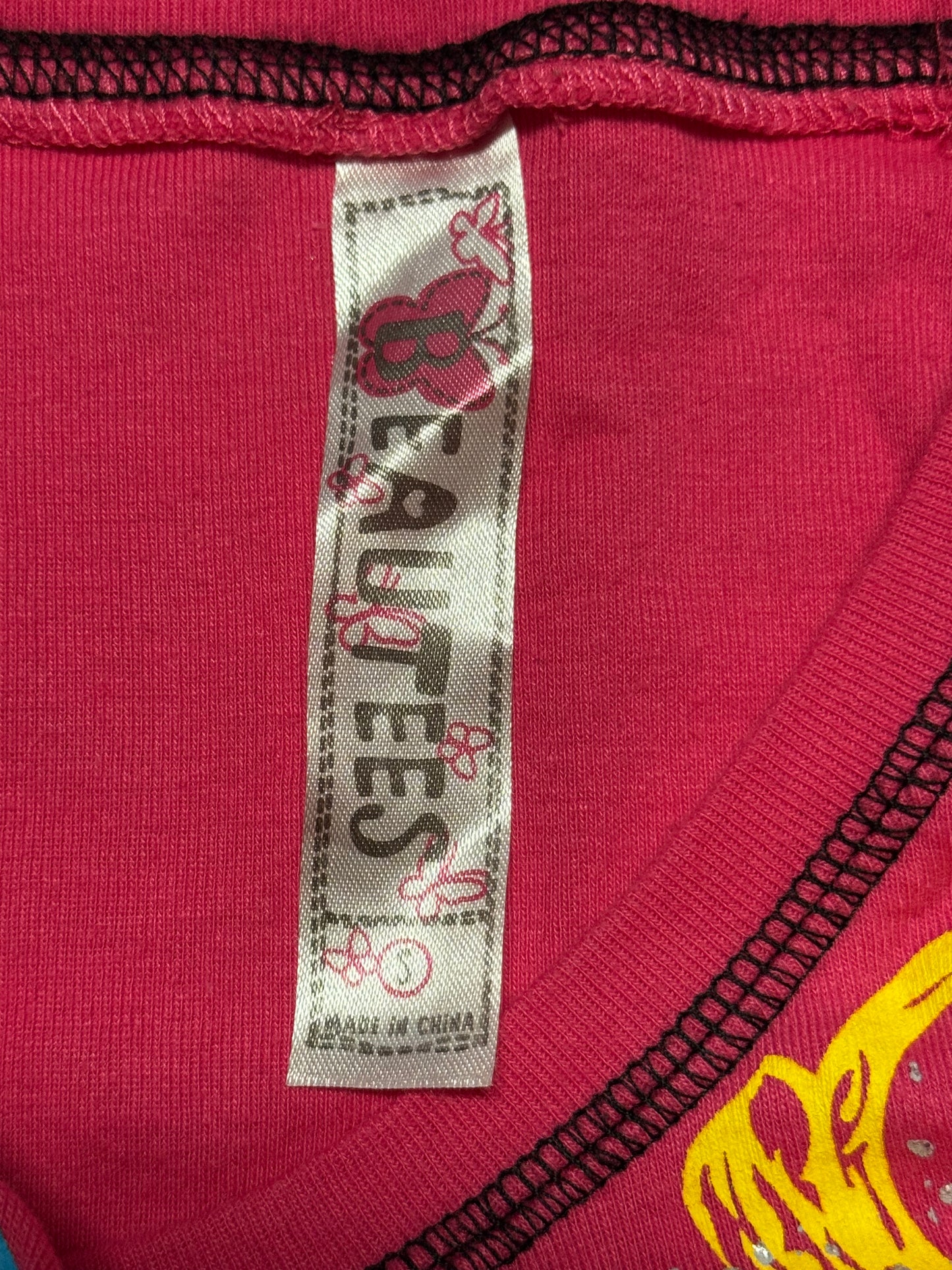 Y2k hot pink embellished top