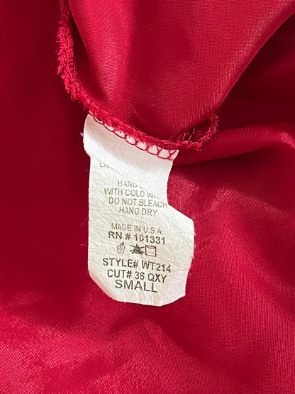 Red sequined babydoll top