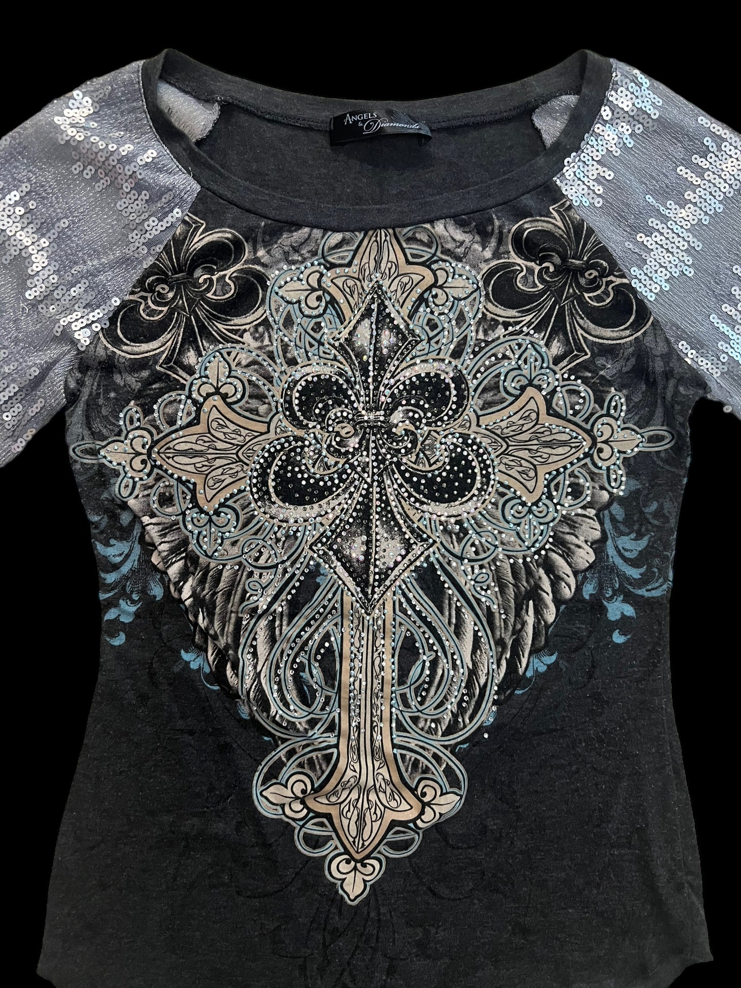 Embellished long sleeved top