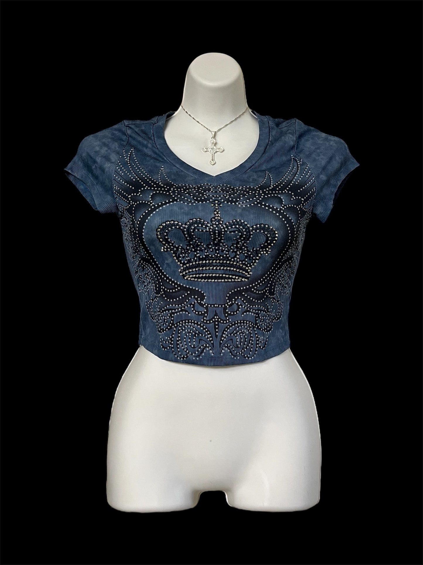 Embellished crop top