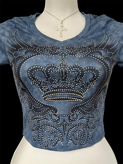 Embellished crop top