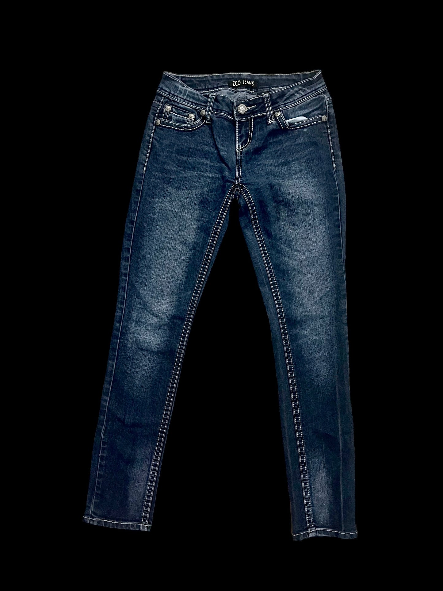 Embellished cross jeans
