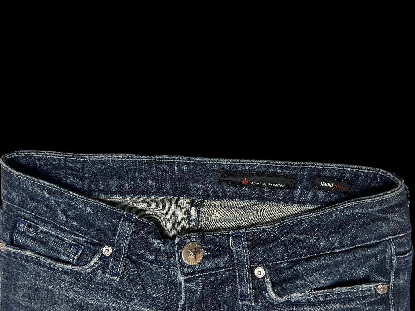 Star embroidered jeans
