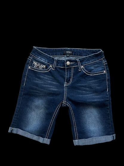 Embellished cross shorts