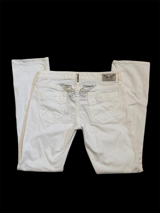 White Bootcut Robin’s Jean