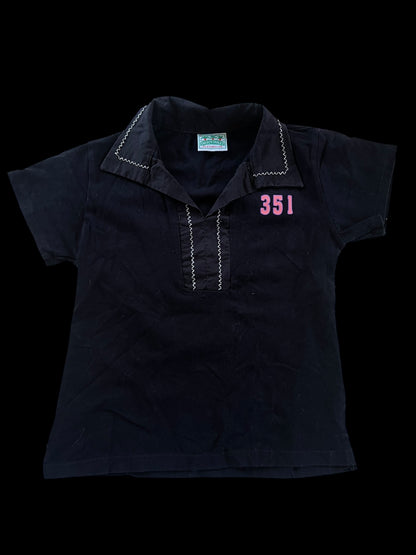 Black polo top