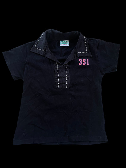 Black polo top