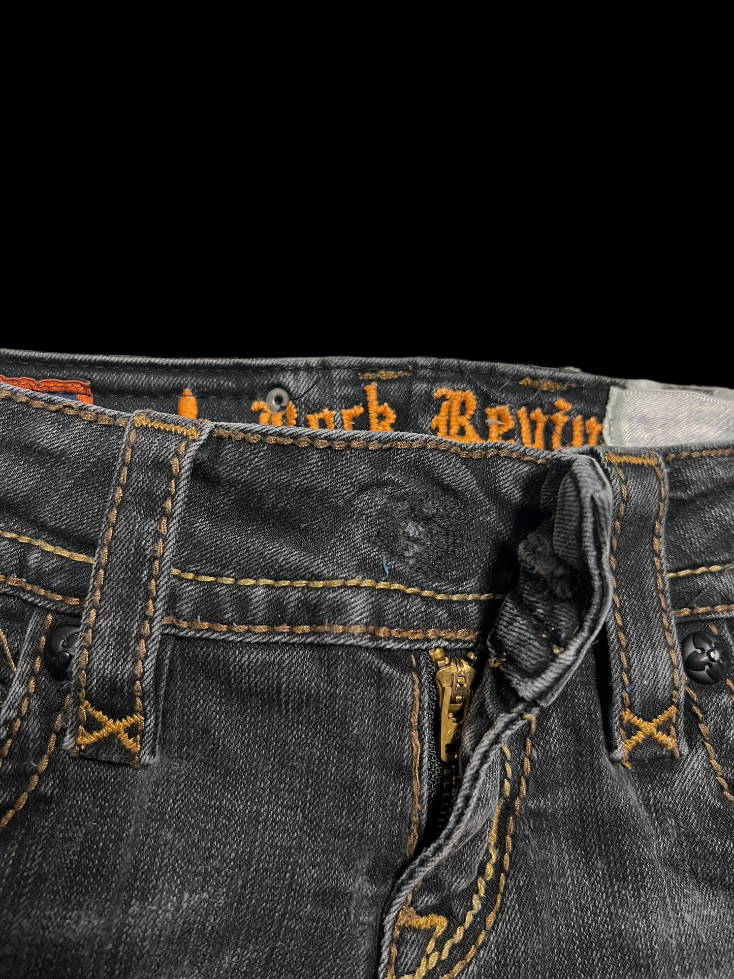 Rock revival mini skirt