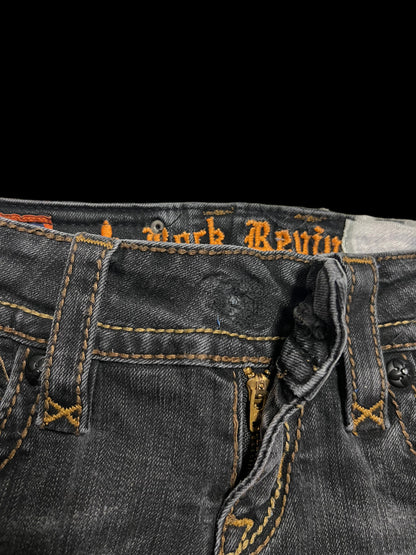 Rock revival mini skirt