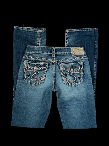 Distressed jeans