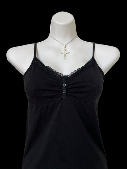 Black dainty cami top
