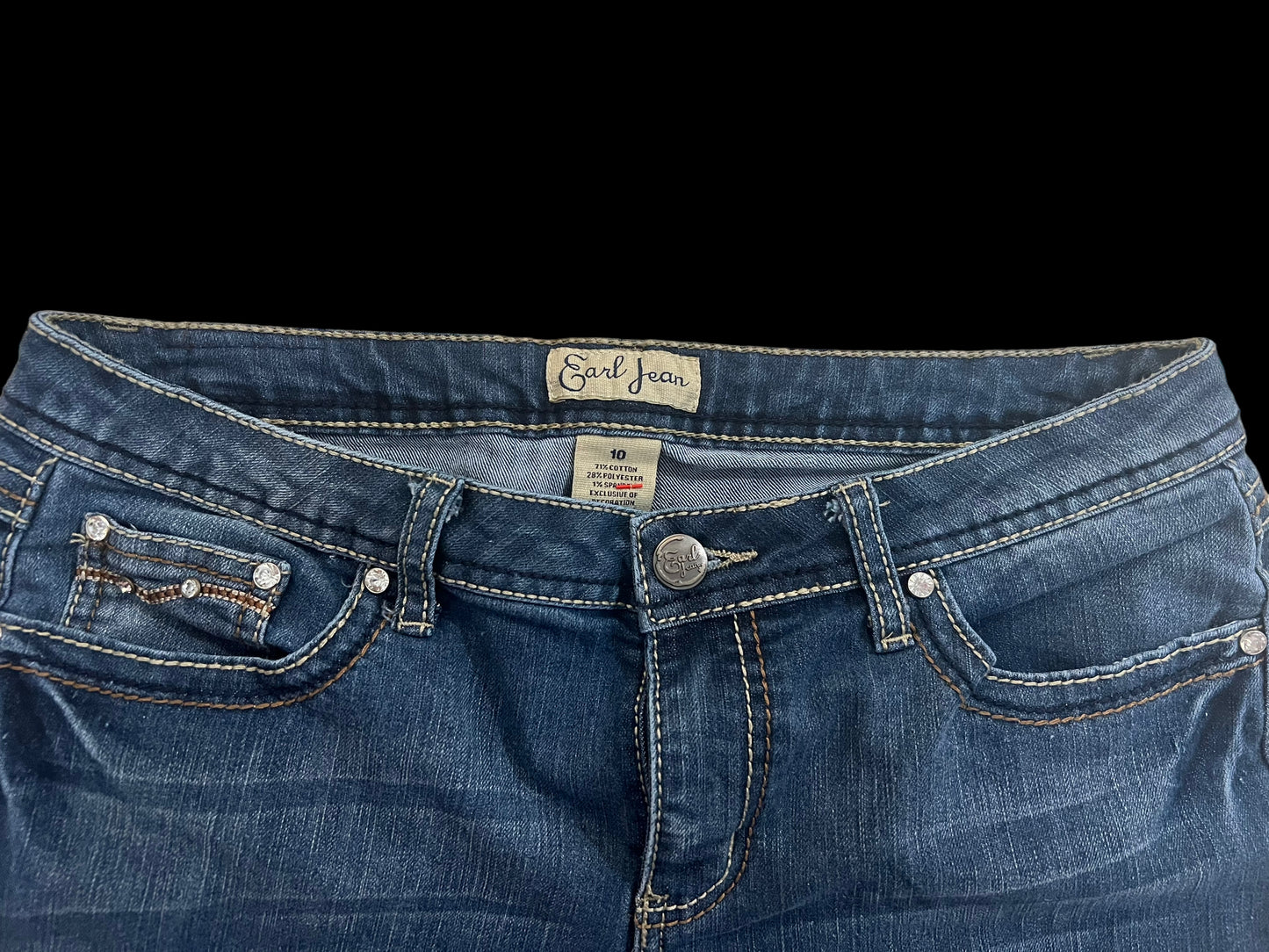 Embellished bootcut jeans