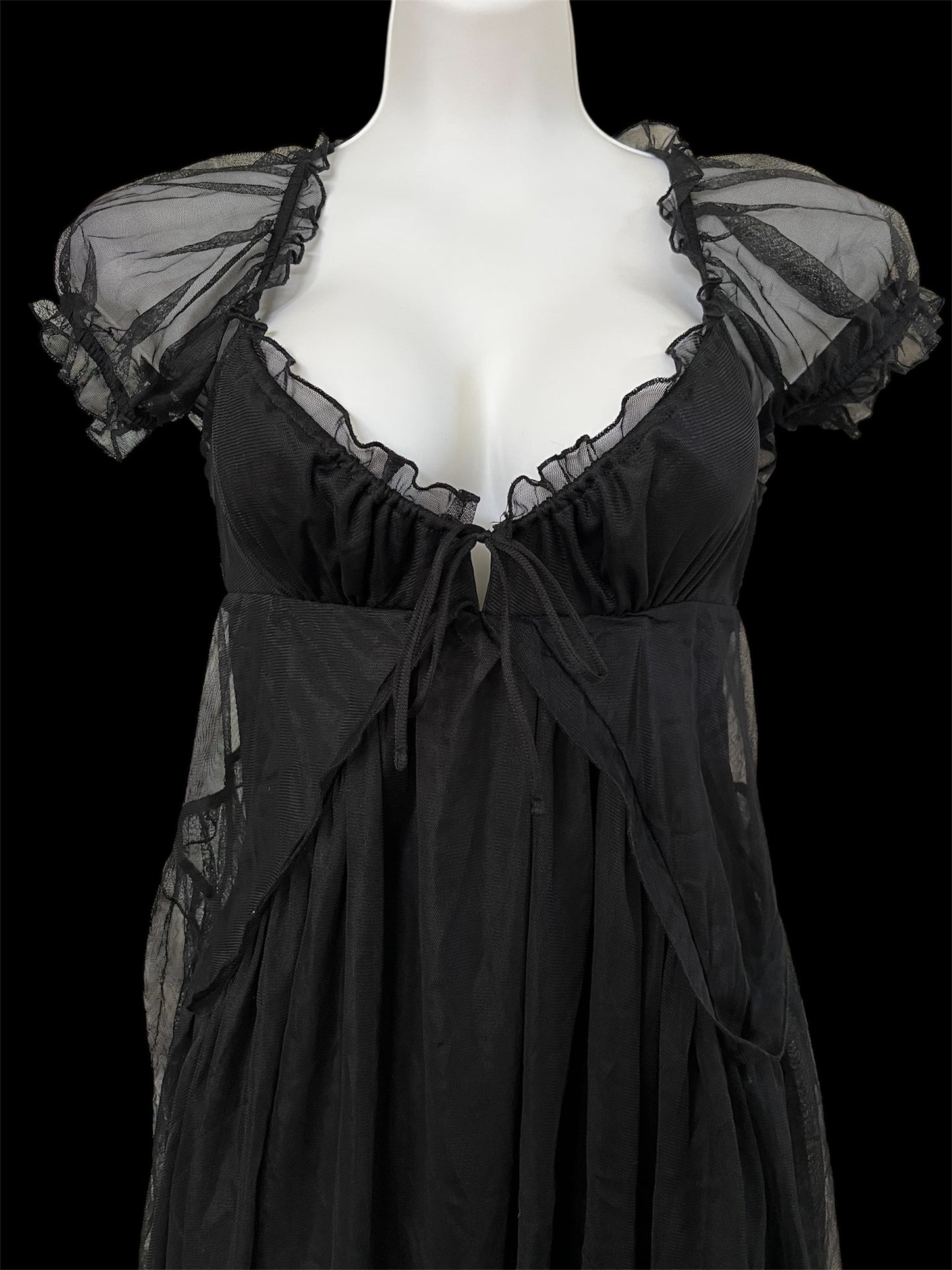 Black babydoll dress