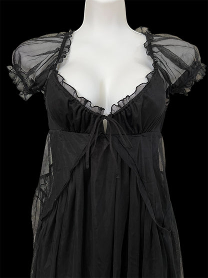 Black babydoll dress