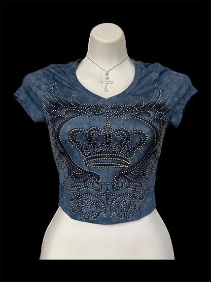 Embellished crop top