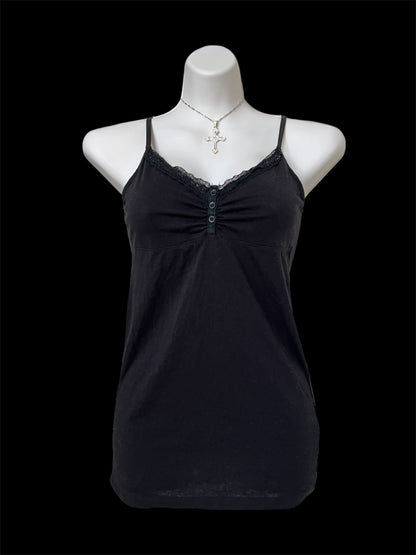 Black dainty cami top