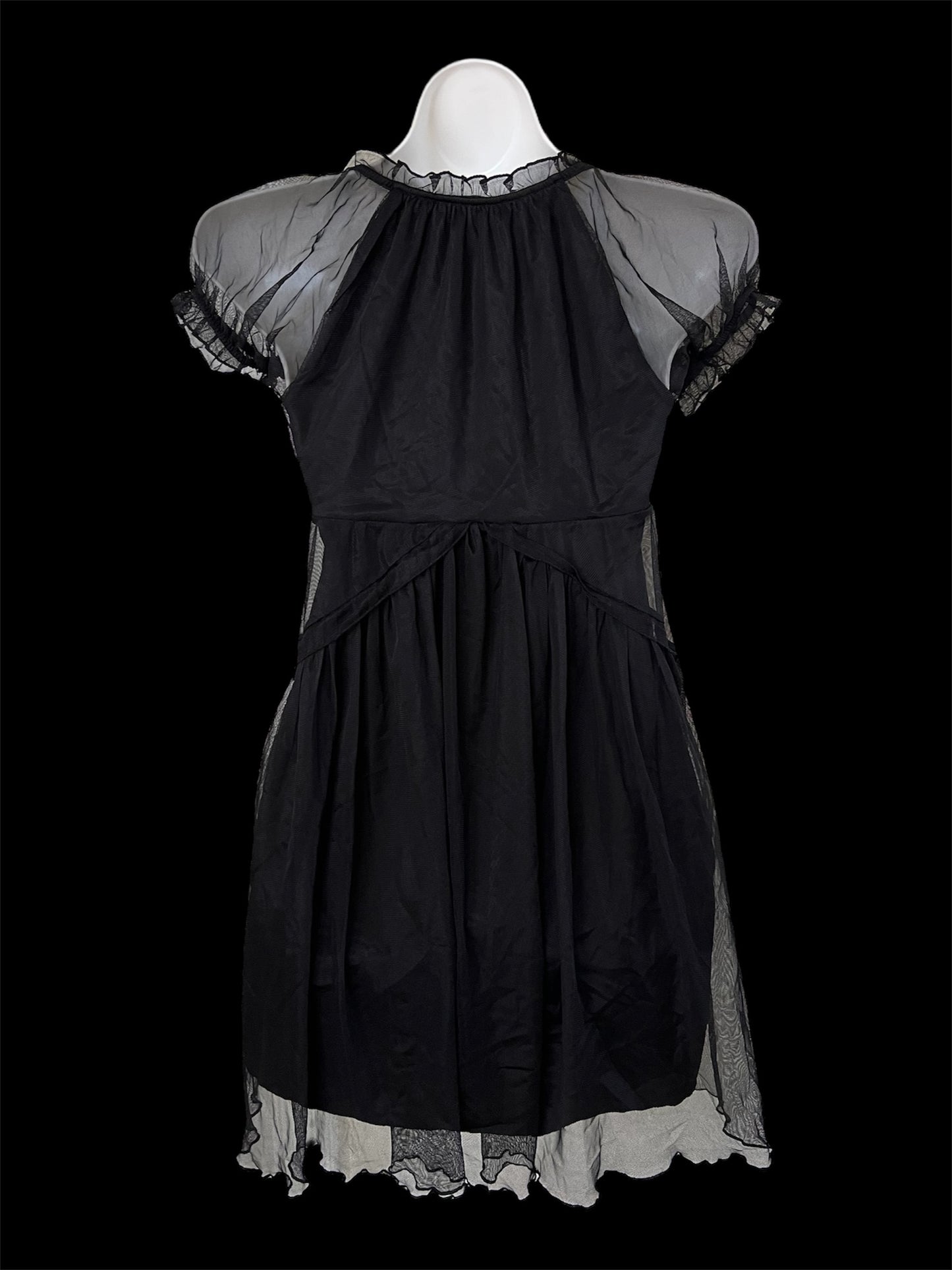 Black babydoll dress