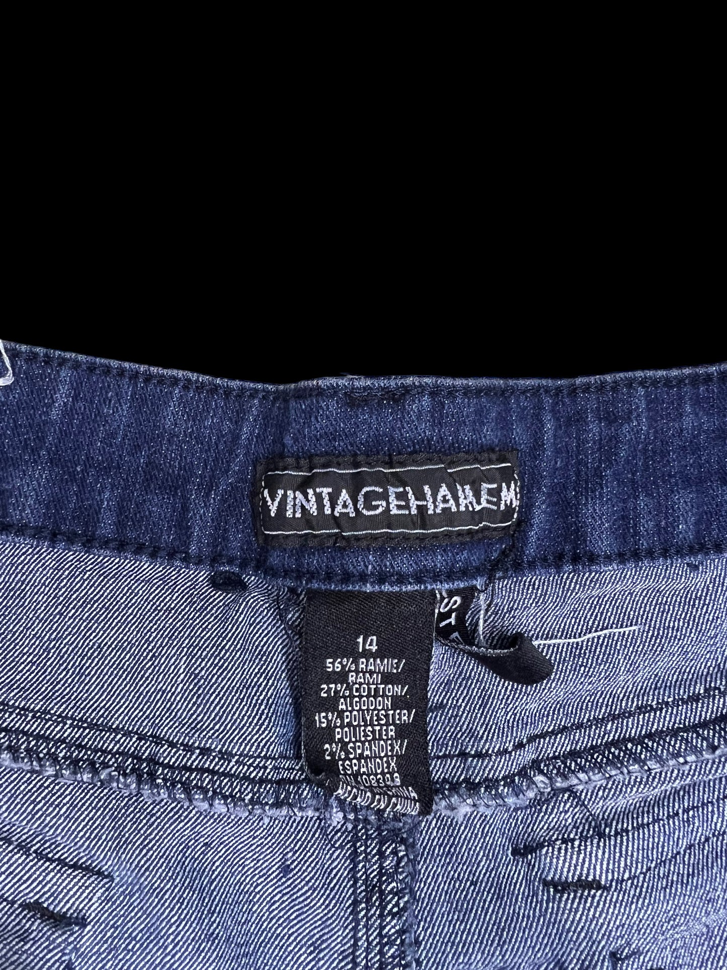 Embroidered jorts