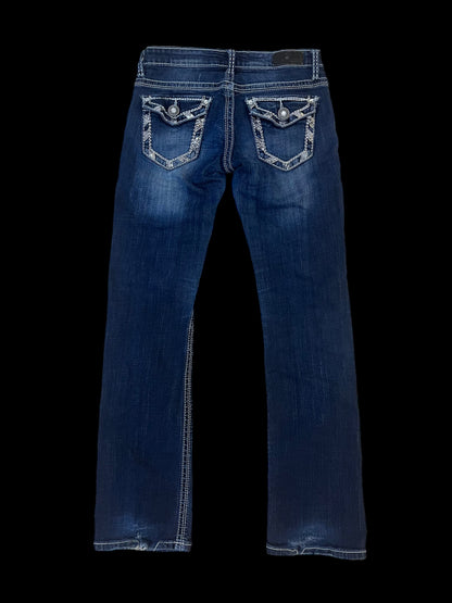 Sequin bootcut jeans