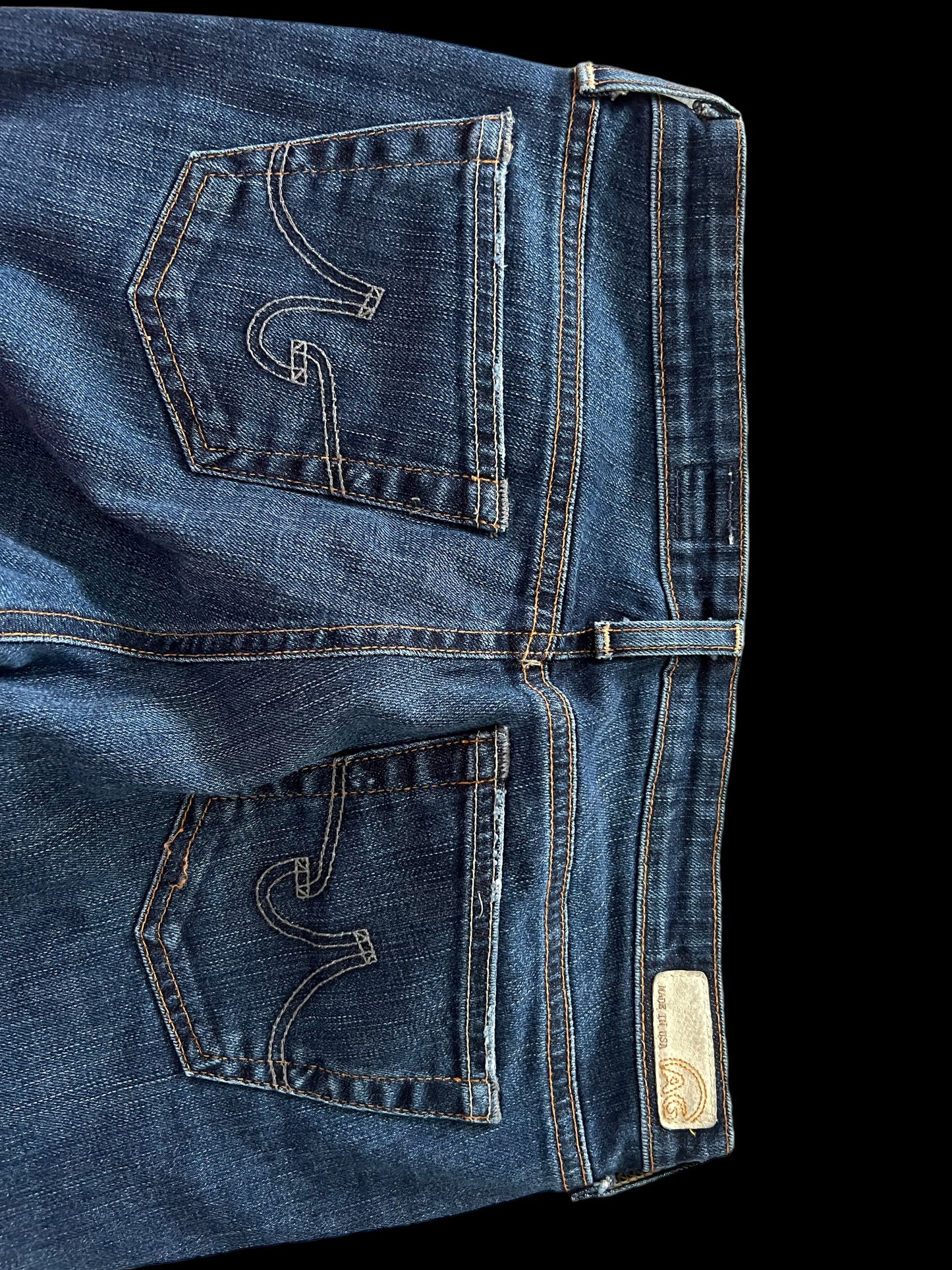 Dark blue flared pants