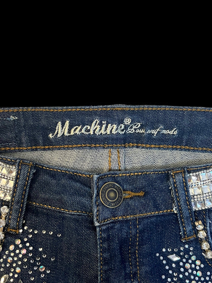 Bedazzled jean shorts