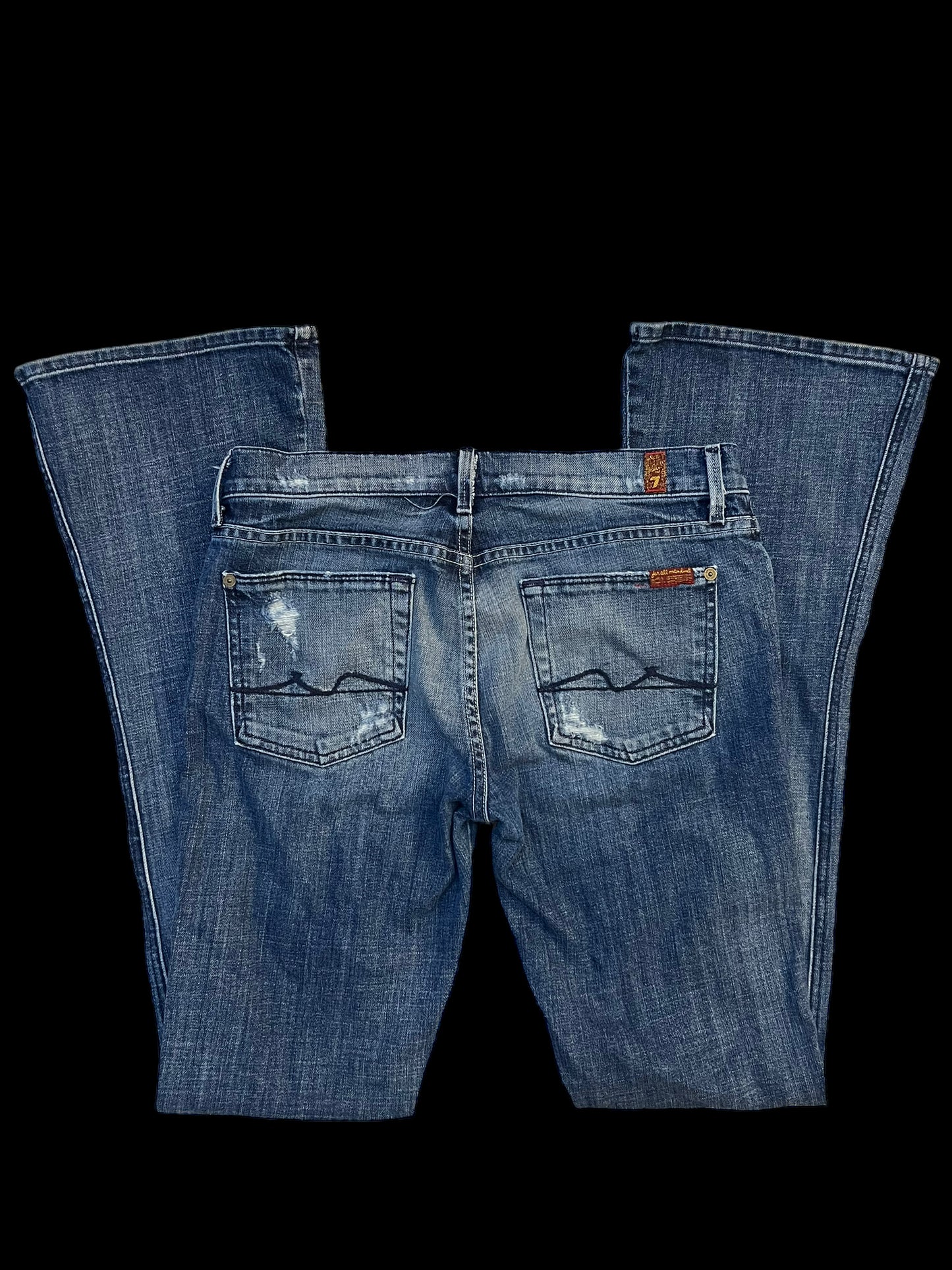 Distressed jeans