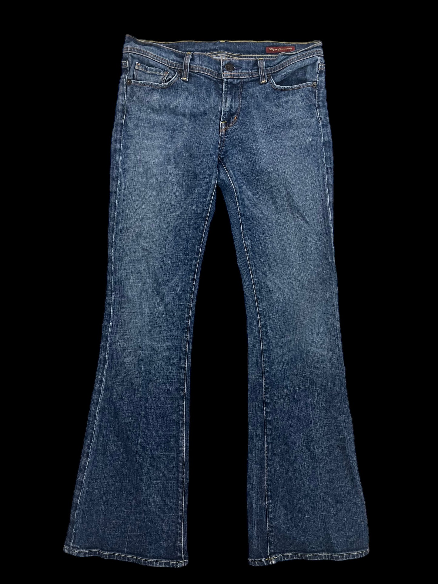 Bootcut low-rise jeans