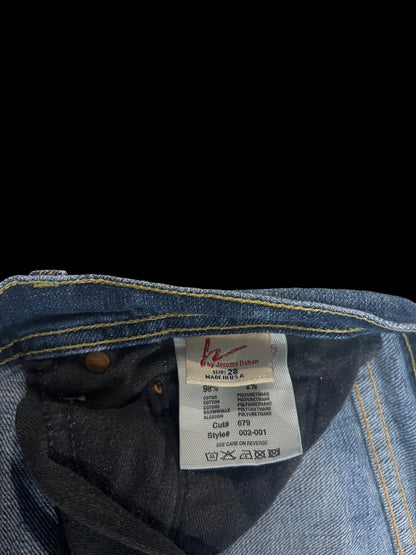 Bootcut low-rise jeans