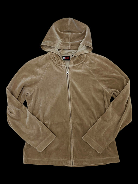 Velvet zip up hoodie