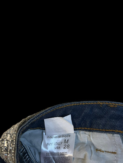 Bedazzled jean shorts