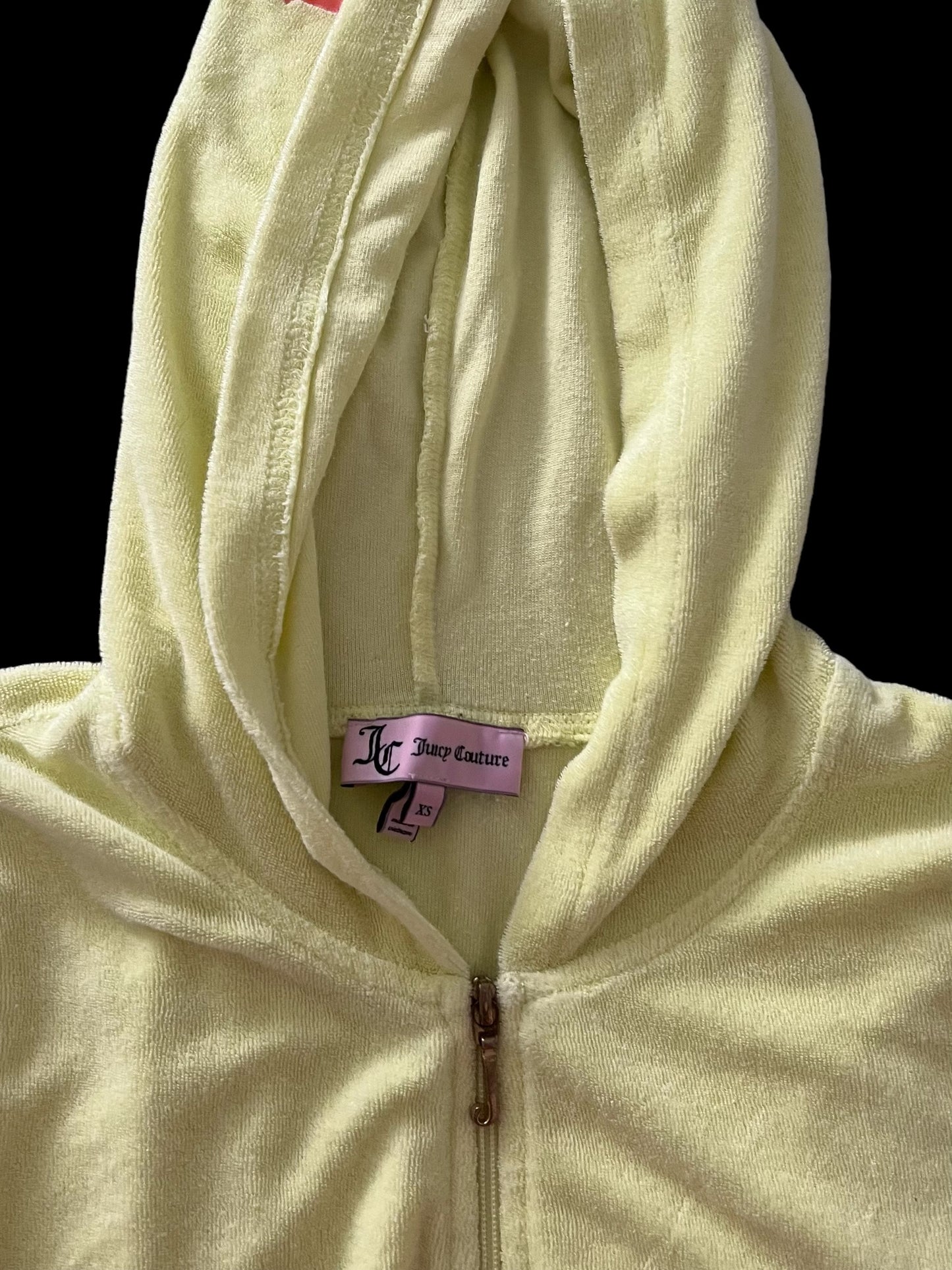 Juicy Couture yellow zip up